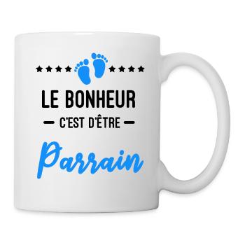 bonheur être Parrain Annonce grossesse - Mug blanc - blanc - Droite