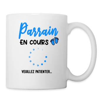 Parrain en cours Annonce grossesse - Mug blanc - blanc - Droite