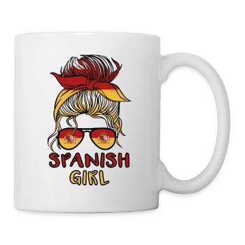 Spanish Girl Spain girls football España women - Mug - white - Right