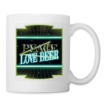 Hippie Bday Beer Funny Best Desaign Beer Pong - Mug blanc - blanc - Droite
