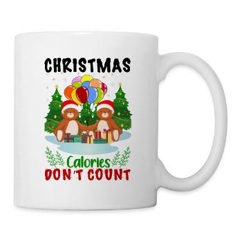 Noël moche Noël Dictons caloriques moches - Mug blanc - blanc - Droite