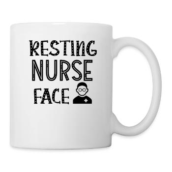 Resting Nurse Face - Tasse - Weiß - Rechts