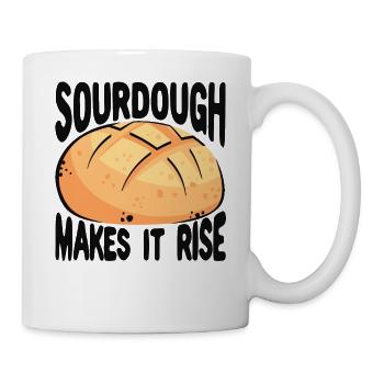 Lustiger Brotbacken-Bäcker - Tasse - Weiß - Rechts