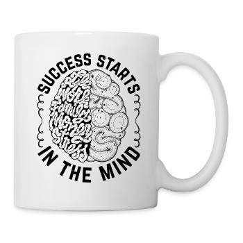 Success Starts In The Mind - Entrepreneur Success - Mug - white - Right