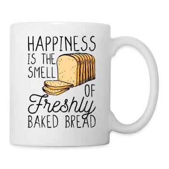Funny bread baker - Mug - white - Right