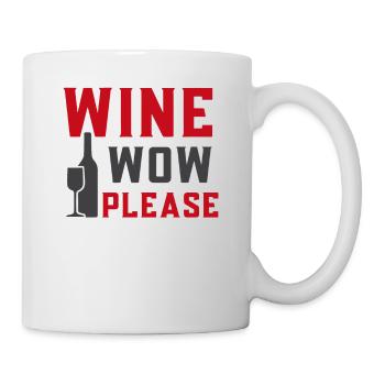 pleure maintenant s'il te plait - Mug blanc - blanc - Droite