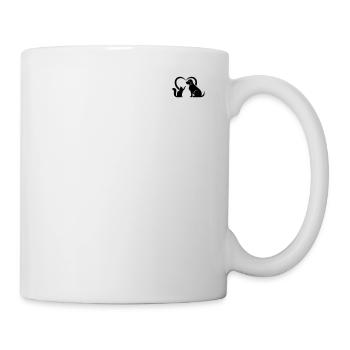 Dog & Cat Heart Cat Lover Dog Lover I Cat and Dog - Mug - white - Right