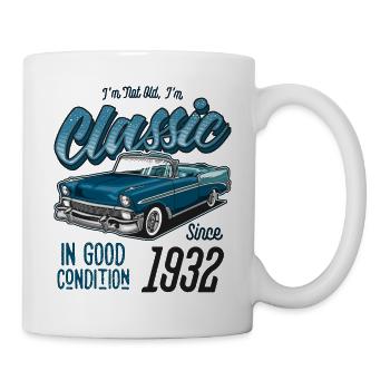 I'm Not Old I'm Classic Car Vintage Born In 1932 - Mug - white - Right