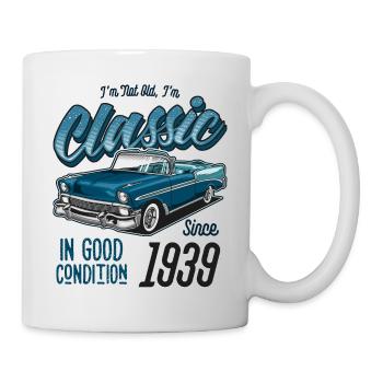 I'm Not Old I'm Classic Car Vintage Born In 1939 - Mug - white - Right