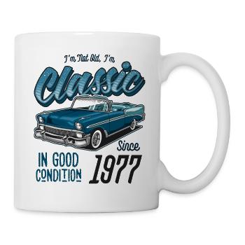 I'm Not Old I'm Classic Car Vintage Born In 1977 - Mug - white - Right