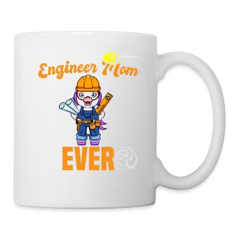 Best Engineer Mom Ever Construction Worker Mommy - Mug - white - Right