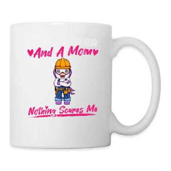 Je suis couvreur et maman rien ne me fait peur - Mug blanc - blanc - Droite
