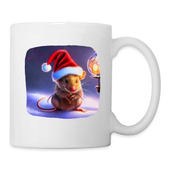 Christmas motif mouse - Mug - white - Right
