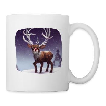 Christmas motif reindeer - Mug - white - Right