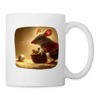 Christmas motif mouse - Mug - white - Right