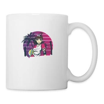 Volleyball Beachvolleyball Geschenk Strand - Tasse - Weiß - Rechts