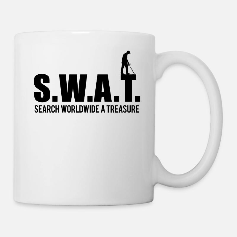 Sondengänger SWAT-TREASURE Metallsuchgerät - Tasse - Weiß