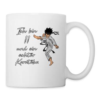 Ich bin 11 - Jungen Karate - Tasse - Weiß - Rechts