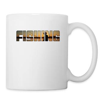 Angeln - Tasse - Weiß - Rechts