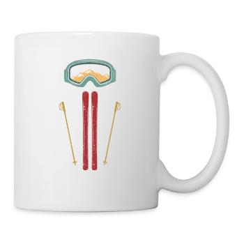 Ski equipment Skiing lovers Winter sports fans - Mug - white - Right