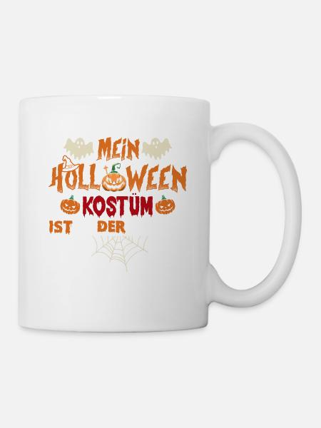 Mein Halloween Kostüm ist in der Wäsche - Tasse - Weiß