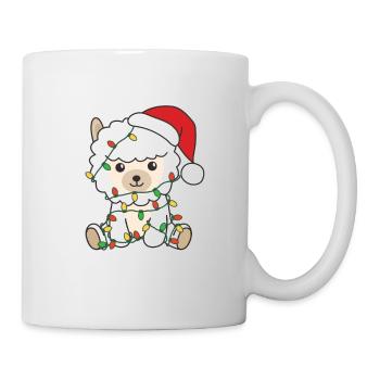 Alpaga Noël Animaux d’hiver Alpagas - Mug blanc - blanc - Droite