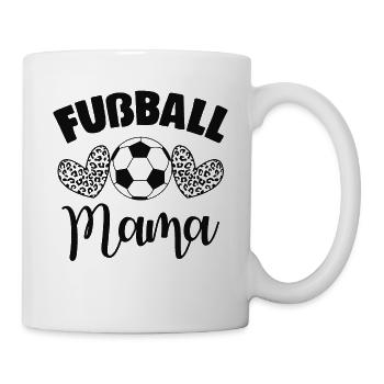 Fußball Mama - Tasse - Weiß - Rechts
