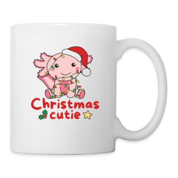 Axolotl Weihnachten Axolotls Christmas Cutie - Tasse - Weiß - Rechts