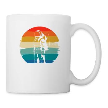 Rétro Vintage Classic Astronaut Aeronautic - Mug blanc - blanc - Droite