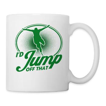 Extremsport Bungee Springen Bungee Springer - Tasse - Weiß - Rechts