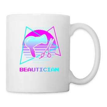 Rétro Vintage Classic Esthéticienne Cosmétologue - Mug blanc - blanc - Droite