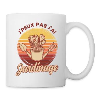 Hobbygärtner Schrebergarten Gärtner Geschenk - Tasse - Weiß - Rechts