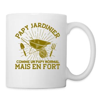 Schrebergarten Garten Hobbygärtner Geschenk - Tasse - Weiß - Rechts