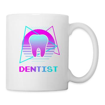 Retro Vintage Classic Dentist Dentistry - Mug - white - Right