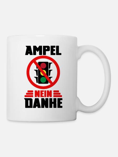Ampel #Rücktritt der Regierung - Tasse - Weiß