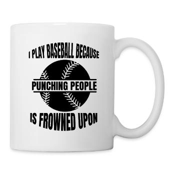 Baseball Lovers Baseball Gift Jeu de baseball - Mug blanc - blanc - Droite