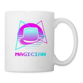Retro Vintage Classic Magician Magic Trick - Tasse - Weiß - Rechts