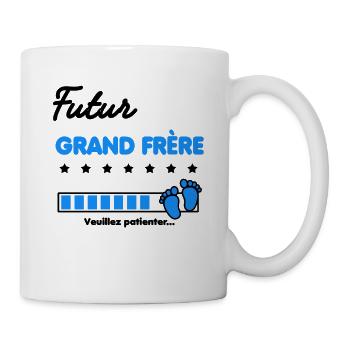 futur grand frère cadeau naissance - Mug blanc - blanc - Droite