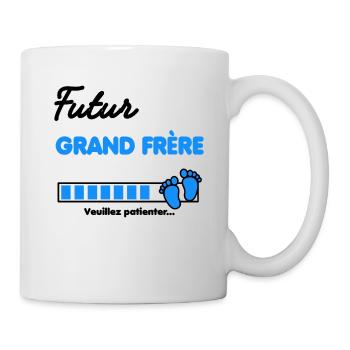 futur grand frère Annonce grossesse - Mug blanc - blanc - Droite