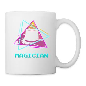Retro Vintage Classic Magician Magic Trick - Tasse - Weiß - Rechts