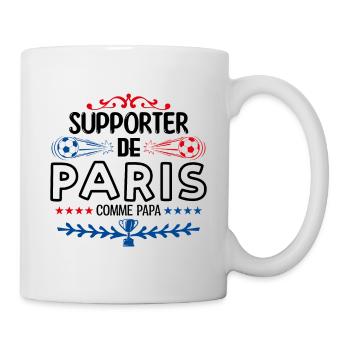 Supporter de Paris - cadeau football, foot - Mug blanc - blanc - Droite