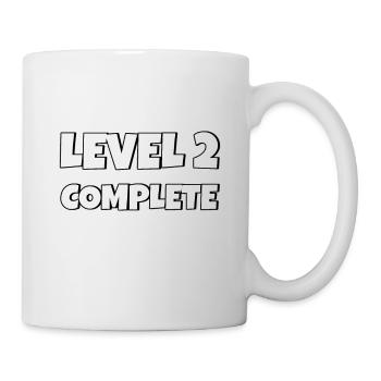 Niveau 2 Cadeau d’anniversaire complet 2 ans - Mug blanc - blanc - Droite