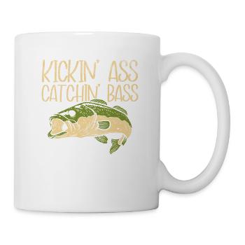 Kickin' Ass Cathin' Perch Fishing Perch Fishing - Mug - white - Right