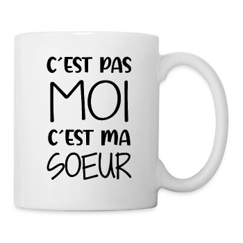 Bébé , Naissance , Enfant , Frère , Soeur , Humour - Mug blanc - blanc - Droite