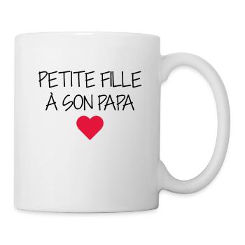 Petite fille à son Papa , Naissance , Enfant - Mug blanc - blanc - Droite