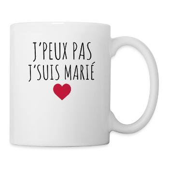 Mari , Femme , Mariage , Marié , Epoux , Epouse - Mug blanc - blanc - Droite