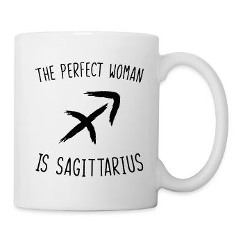 The perfect woman is sagittarius - Mug blanc - blanc - Droite