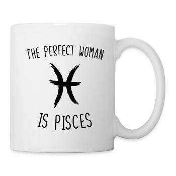 The perfect woman is pisces - Mug blanc - blanc - Droite