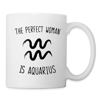The perfect woman is aquarius - Mug blanc - blanc - Droite