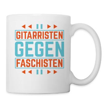 Gitarristen gegen Rassisten Punk Antirassismus - Tasse - Weiß - Rechts